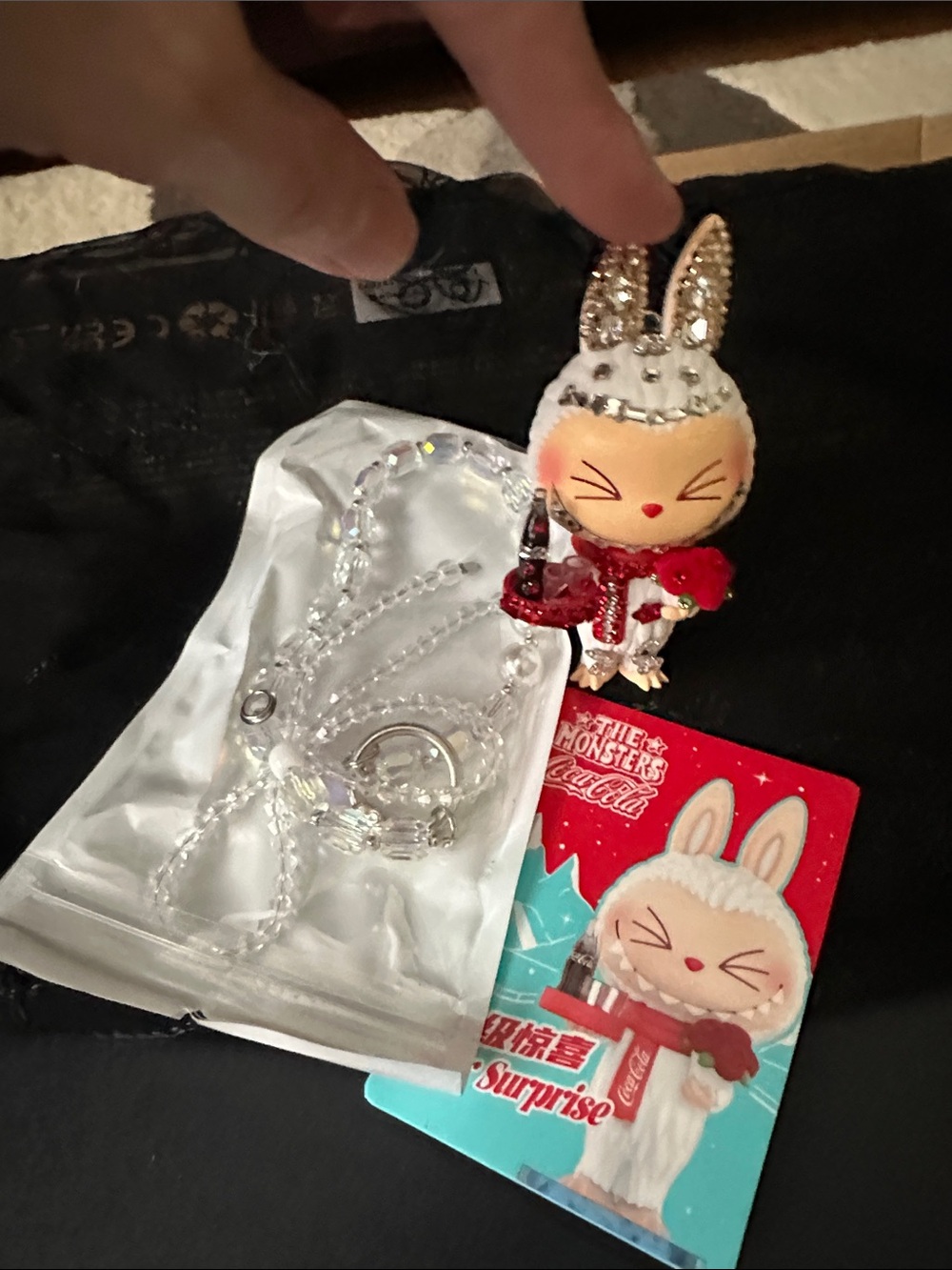 The Monsters Labubu CocaCola bag charm